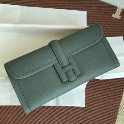 Hermes Jige Elan 29 Clutch Bag In Vert Amande Epsom Leather JM1788UO29