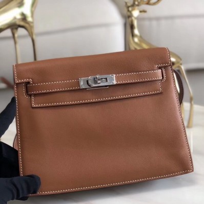 Hermes Kelly Danse Handmade Bag In Gold Swift Leather JM69OO68
