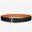 Hermes Black Licol 40 MM Reversible Leather Belt JM338Yd28