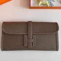 Hermes Jige Elan 29 Clutch Bag In Taupe Epsom Leather JM224jC82