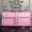 Hermes Jige Elan 29 Clutch In Pink Crocodile Leather JM1531DV39