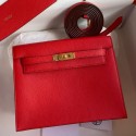 Hermes Kelly Danse II Bag In Red Evercolor Calfskin JM1959Xr72