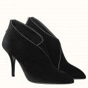 Hermes Virginia Ankle Boots In Black Velvet JM324Pf97
