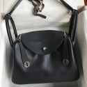High Quality Hermes Touch Lindy 30 Handmade Bag In Black Swift Calfskin JM1238tU17