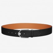 Hermes Black Licol 40 MM Reversible Leather Belt JM338Yd28