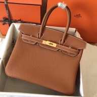 Hermes Birkin 30 Handmade Bag In Gold Clemence Leather JM1359Pg26