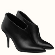 Hermes Virginia Ankle Boot In Black Leather JM1292QX19