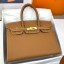 AAA Hermes Birkin 30 Sellier Handmade Bag In Gold Epsom Calfskin JM1753eP47