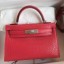 Cheap Hermes Kelly Mini II Sellier Handmade Bag In Rose Extreme Matte Alligator Leather JM143zS17