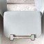 Fake AAA Hermes Geta Handmade Bag In Blue Brume Chevre Mysore Leather JM1338XW34