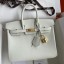 Fake Hermes Birkin 25 Retourne Handmade Bag In Beton Swift Calfskin JM252fJ59