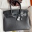 Fake Hermes Birkin 30 Handmade Bag In Black Crocodile Niloticus Matte Skin JM773UI88