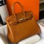 Hermes Birkin 25cm Bag In Gold Embossed Crocodile Leather JM934Yd28