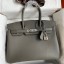 Hermes Birkin 30 Retourne Handmade Bag In Etain Epsom Calfskin JM1924Np64