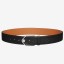 Hermes Black Licol 40 MM Reversible Leather Belt JM338Yd28