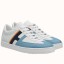 Hermes Boomerang Sneakers In Multicolore Blue Leather JM86Mw52