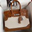 Hermes Ghillies Birkin 30cm Limited-edition Bag In Toile & Gold Swift Leather JM640SV68