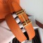 Hermes H Au Carre Belt Buckle & Orange 32mm Strap JM390aM39