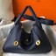 Hot Hermes Lindy 30cm Bag In Navy Blue Clemence Leather GHW JM110GO58