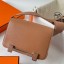 Imitation Hermes Geta Handmade Bag In Quebracho Chevre Mysore Leather JM950Bb80
