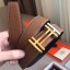 Imitation Hermes H Au Carre Belt Buckle & Brown 32mm Strap JM287fM13