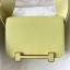 Replica Hermes Geta Handmade Bag In Jaune Bourgeon Chevre Mysore Leather JM795sD46