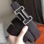 Replica Hermes Tonight 38MM Reversible Belt In Cafe Clemence Leather JM131iH93