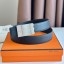 Top Hermes Typo Reversible Belt 32MM in Black Epsom Calfskin JM1729hk64
