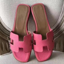Fake Hermes Oran Sandals In Rose Confetti Epsom Leather JM2040fJ59