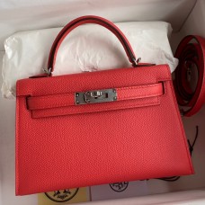 Hermes Kelly Mini II Sellier Handmade Bag In Piment Epsom Calfskin JM1903FW33