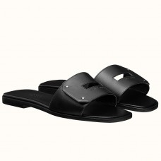 Replica Hermes View Sandals In Black Calfskin leather JM1967gn30