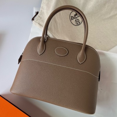 Copy Hermes Bolide 1923 27 Handmade Bag In Taupe Epsom Calfskin JM1547uk73