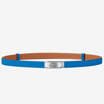 Copy Hermes Kelly 18 Belt In Blue Epsom Leather JM57uk73