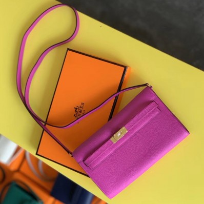 Hermes Kelly Classique To Go Wallet In Magnolia Epsom Calfskin JM1700Hv51