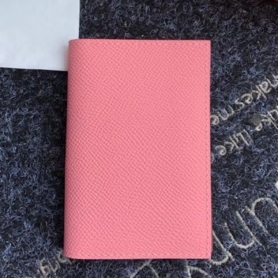 Hermes MC Euclide Card Holder In Pink Epsom Leather JM596UO29