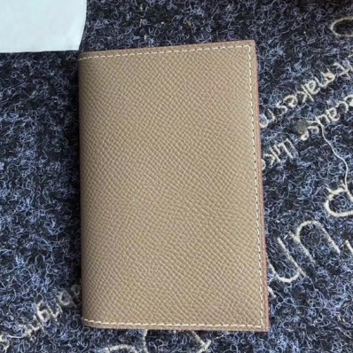 Hermes MC Euclide Card Holder In Taupe Epsom Leather JM767Xr72