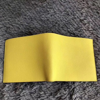 Hermes Yellow MC Copernic Compact Wallet JM634Hd99