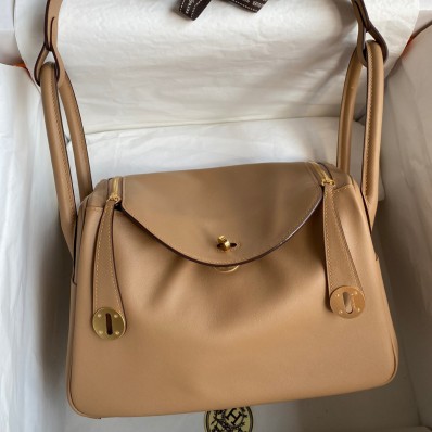 Replica Hermes Lindy 26 Handmade Bag In Chai Swift Calfskin JM1252HX85