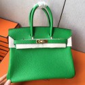 AAA Imitation Hermes Birkin 25 Handmade Bag In Bambou Clemence Leather JM247fr81