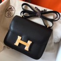AAAAA Hermes Constance 18 Handmade Bag In Black Epsom Leather JM457ea89