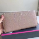 Copy 1:1 Hermes Grey Clemence Azap Zipped Wallet JM1623nF20