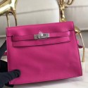 Copy AAA Hermes Kelly Danse Handmade Bag In Magnolia Swift Leather JM1899CI68