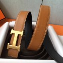 Copy Hermes H Belt Buckle & Brown Epsom 32 MM Strap JM840Qa65