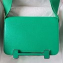 Fake AAA Hermes Geta Handmade Bag In Menthe Chevre Mysore Leather JM146XW34