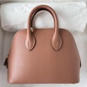 Fake Hermes Bolide 1923 Mini Handmade Bag In Quebracho Chevre Mysore Leather JM1884SS84