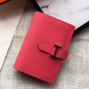 First-class Quality Hermes Bearn Mini Wallet In Rose Lipstick Epsom Leather JM1438AC65