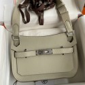 First-class Quality Hermes Jypsiere Mini Handmade Bag In Grey Swift Calfskin JM2062Kv15