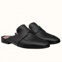 Hermes Catena Mules In Black Calfskin JM37em43