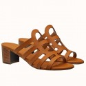 Hermes Celena Sandals 50mm In Brown Calfskin JM678Hj78