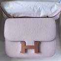 Hermes Constance 18 Handmade Bag In Mauve Pale Chevre Mysore Leather JM1274Hj78